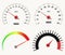 Speedometer measuring scale. speed test, download, loading interface