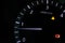 Speedometer scoring number speed interface. Information indicator panel in the car
