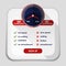 Speedometer with slow and fast download