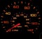 Speedometer speed indicator measure calculate red