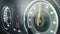 Speedometer of speeding car, sports race, launch control