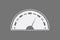 Speedometer vector icon using white color on dark background