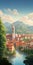 Speedpainting Of Verona Di San Giovanni Valdarno: A Beautiful Travel Poster Print