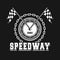 Speedway racing badge