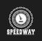 Speedway racing badge