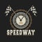 Speedway racing badge