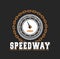 Speedway racing badge