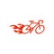 Speedy bike logo design template vector illustration