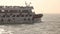 Speedy cruise ship running in deep sea towards to its destination during the journey from Saint Martin to Cox`s Bazar