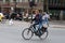 Speedy cyclist in Berlin