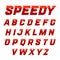 Speedy style alphabet