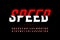 Speedy style font