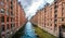 Speicherstadt warehouse district in Hamburg, Germany