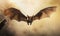 Spellbinding Dance of the Night: A Bat Takes Flight with Majestic Wings Unfurled