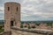 Spello - Porta Venere or Venus Gate that was one of the main entrance to the town during medieval and renaissance. Close up on the