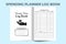Spending tracker KDP interior notebook template. Business or personal monthly budgeting logbook. KDP interior journal. Expense