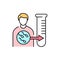 Sperm donation olor line icon. Pregnancy. Pictogram for web page, mobile app, promo.