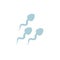 Sperm flat icon, vector illustration