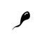 Sperm icon. Semen analysis symbol