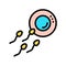 Sperm ovum color icon vector illustration sign