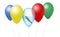 A sperm whale is seen inside a balloon along with other party balloons in an illustration about releasing helium balloons kills se