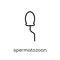 Spermatozoon icon. Trendy modern flat linear vector Spermatozoon