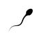 Spermatozoon sperm icon isolated on white background