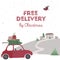 Spesial christmas delivery vector Illustration