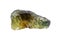 Sphene Titanite gemstone on white background