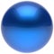 Sphere ball button circle round basic solid bubble figure blue