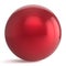 Sphere button round red ball geometric shape basic circle