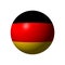 Sphere with flag of Germany