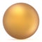 Sphere round button golden ball basic matted yellow circle blank