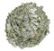 Sphere shape assembled of US dollar bundles