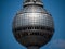 The sphere on top of Fernsehturm in Berlin