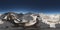 Spherical 360 degrees seamless panorama with a mountain panorama