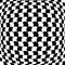 Spherical, globe circular distort effect pattern. Curved bulge, protrude warp effect. Convex globular, extrusion, bump deformation