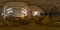 Spherical panorama of indoor construction site