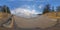 Spherical panoramic photograph of Terrigal beach in regional Australia