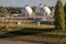 Spherical tanks at water treatment plant, Antwerpen, Belgium