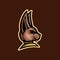 Sphinx cat mascot logo