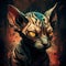 Sphinx Cat Portrait