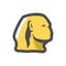 Sphinx Egyptian statue Vector icon Cartoon illustration