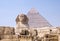 Sphinx and Pyramid of pharaoh Chephren