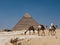 Sphinx and Pyramids of Giza in Cairo Egypt