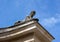 Sphinx sculpture of a woman against the sky