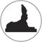 Sphinx vector icon from Saint-Petersburg Russian landmark set