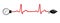 Sphygmomanometer with ECG (electrocardiogram) graph