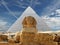 The Sphynx and Pyramid