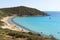 Spiaggia di Mari Pintau beach in Sardinia, Italy